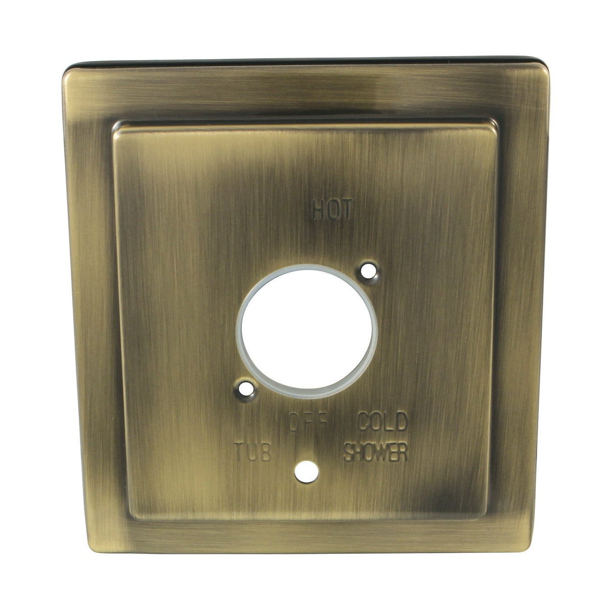 Stylobate KBE86530 Brass Escutcheon Plate, Antique Brass