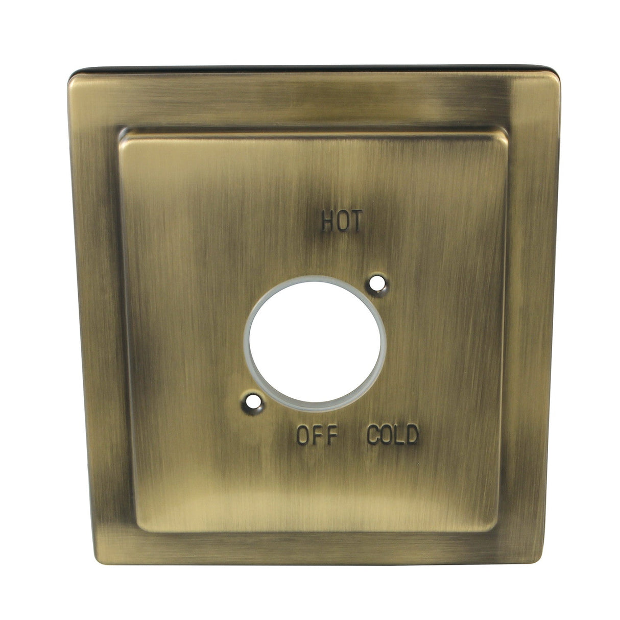 Stylobate KBE8653 Brass Escutcheon Plate, Antique Brass