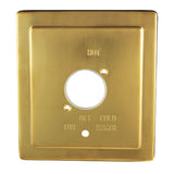 Stylobate KBE86570 Brass Escutcheon Plate, Brushed Brass