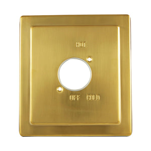 Stylobate KBE8657 Brass Escutcheon Plate, Brushed Brass
