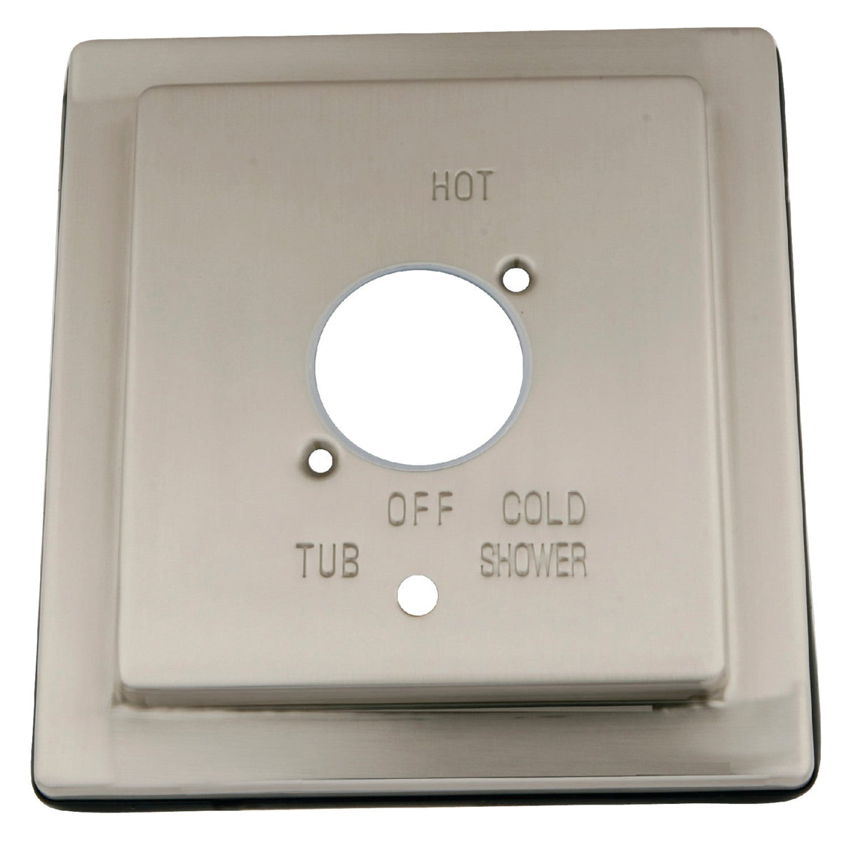 Stylobate KBE86580 Brass Escutcheon Plate, Brushed Nickel