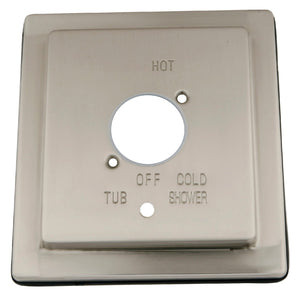 Stylobate KBE86580 Brass Escutcheon Plate, Brushed Nickel