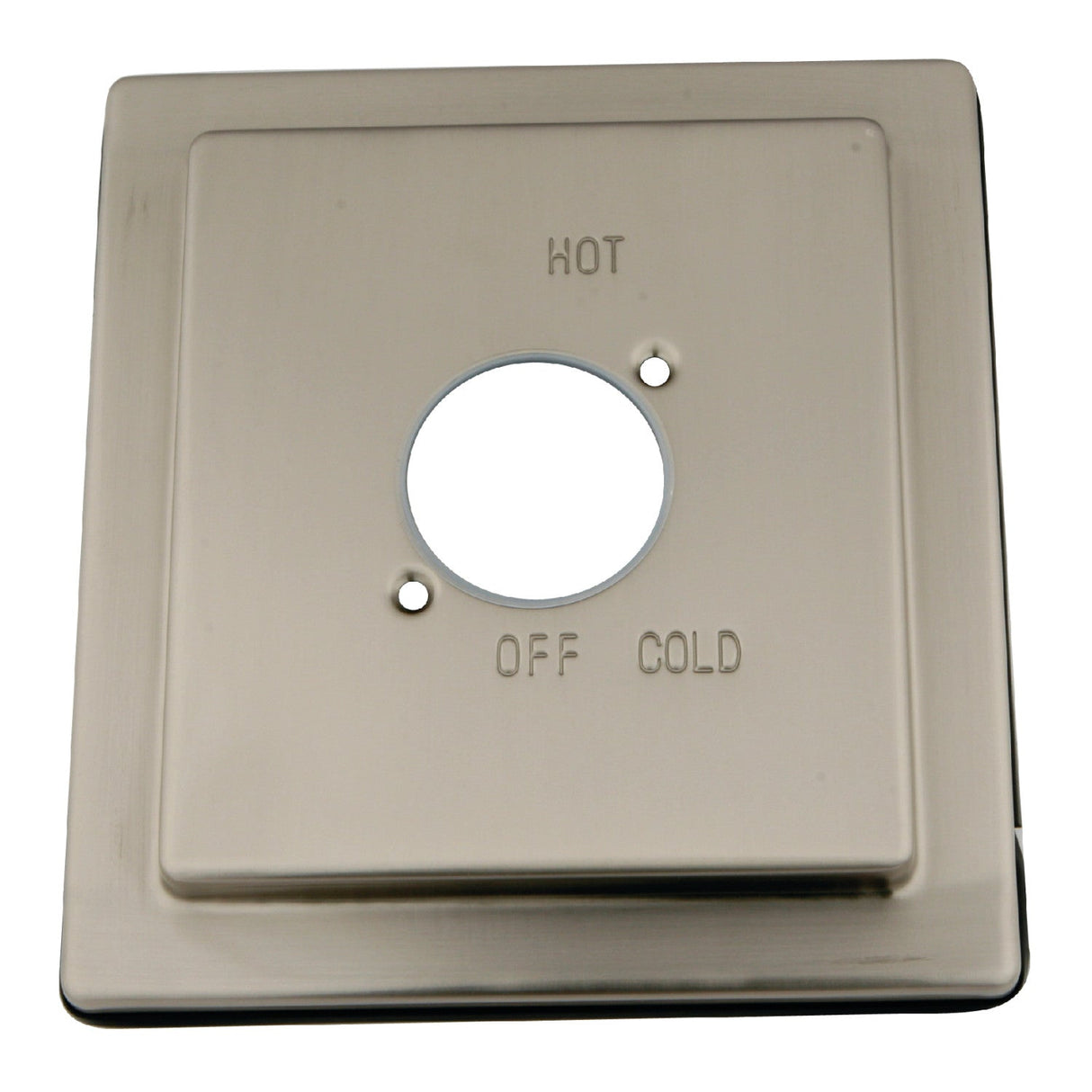 Stylobate KBE8658 Brass Escutcheon Plate, Brushed Nickel