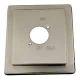 Stylobate KBE8658 Brass Escutcheon Plate, Brushed Nickel