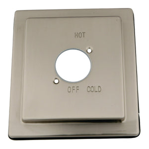 Stylobate KBE8658 Brass Escutcheon Plate, Brushed Nickel