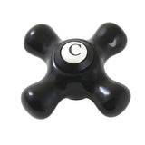 Duchess KBH1600PKXC Cold Porcelain Cross Handle, Matte Black