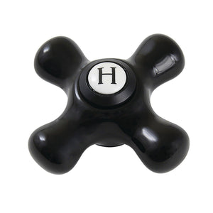 Duchess KBH1600PKXH Hot Porcelain Cross Handle, Matte Black