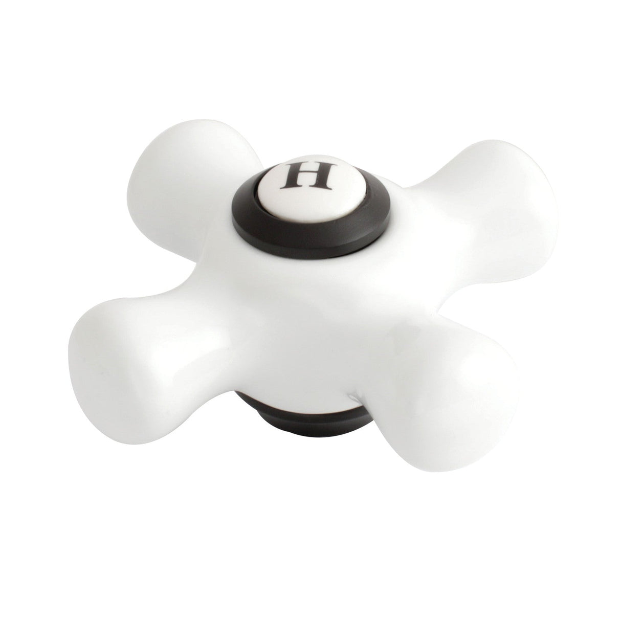 KBH1600PXH Hot Porcelain Cross Handle, Matte Black