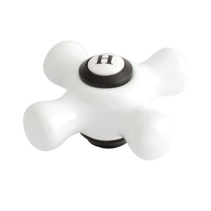 KBH1600PXH Hot Porcelain Cross Handle, Matte Black