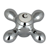 KBH1601AXC Cold Metal Cross Handle, Polished Chrome