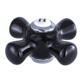 Duchess KBH1601PKXH Hot Porcelain Cross Handle, Polished Chrome