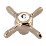 Essex KBH1602BEXC Cold Metal Cross Handle, Polished Brass