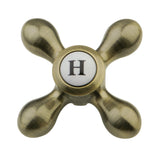 KBH1603AXH Hot Metal Cross Handle, Antique Brass