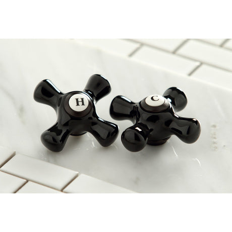 Duchess KBH1605PKXC Cold Porcelain Cross Handle, Oil Rubbed Bronze