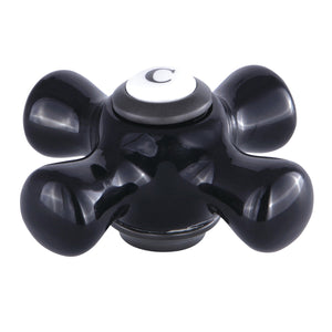 Duchess KBH1605PKXC Cold Porcelain Cross Handle, Oil Rubbed Bronze