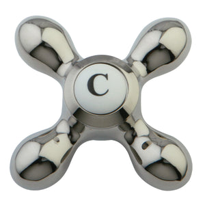 KBH1606AXC Cold Metal Cross Handle, Polished Nickel