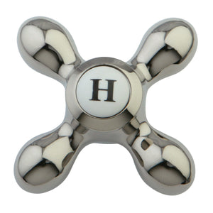 KBH1606AXH Hot Metal Cross Handle, Polished Nickel