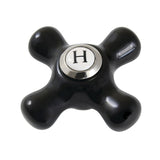 Duchess KBH1606PKXH Hot Porcelain Cross Handle, Polished Nickel