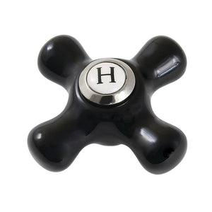 Duchess KBH1606PKXH Hot Porcelain Cross Handle, Polished Nickel