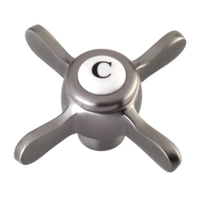Essex KBH1608BEXC Cold Metal Cross Handle, Brushed Nickel