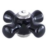 Duchess KBH1608PKXC Cold Porcelain Cross Handle, Brushed Nickel