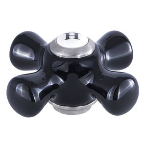 Duchess KBH1608PKXH Hot Porcelain Cross Handle, Brushed Nickel