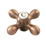 KBH160AXACC Cold Metal Cross Handle, Antique Copper