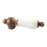 KBH160PLAC Porcelain Lever Handle, Antique Copper