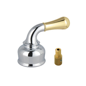 KBH1634 Metal Lever Handle, Polished Chrome/Polished Brass