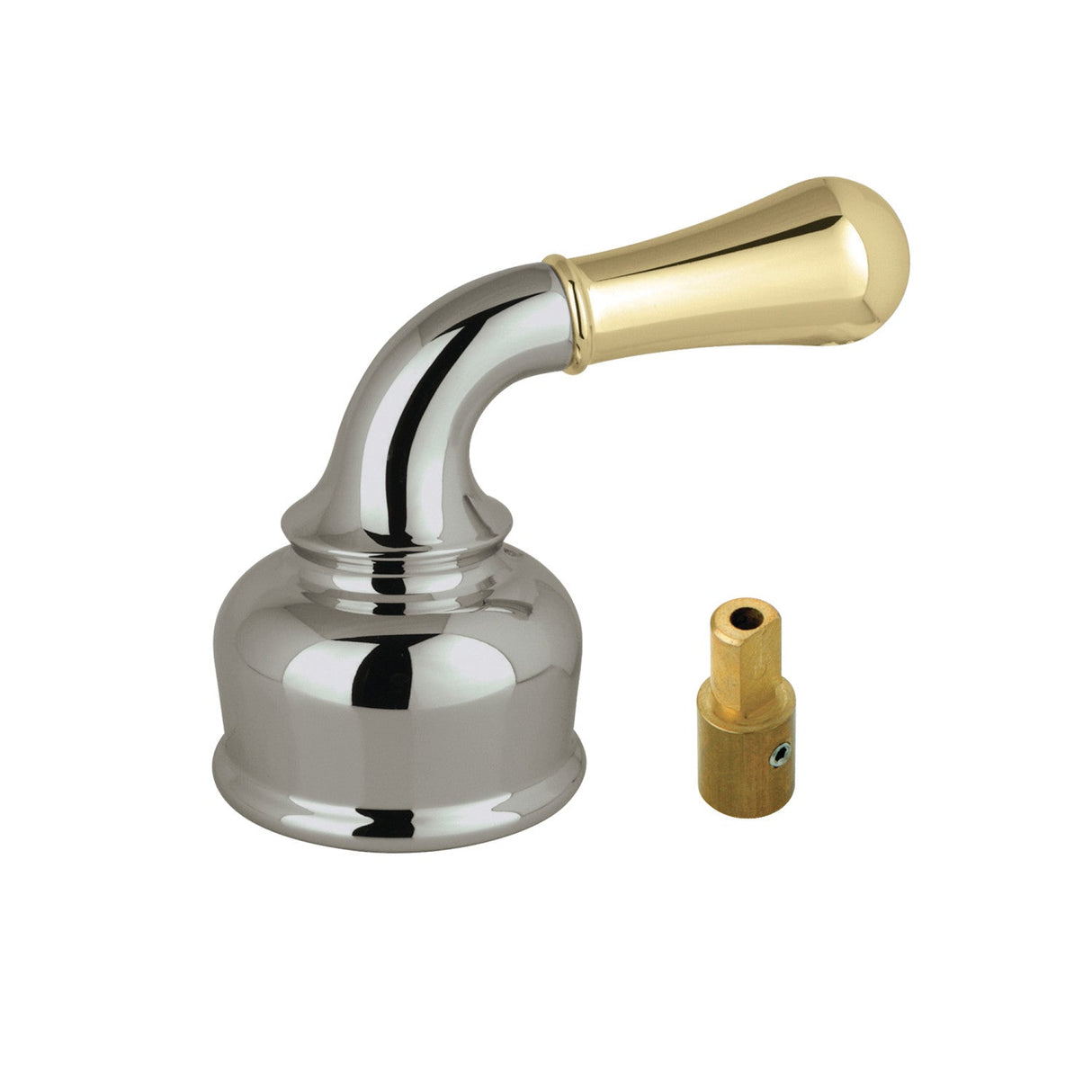 KBH1639 Metal Lever Handle, Brushed Nickel/Polished Brass