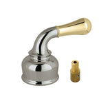 KBH1639 Metal Lever Handle, Brushed Nickel/Polished Brass