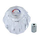 KBH1681 Metal Knob Handle, Clear