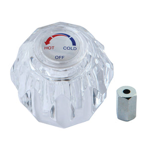 KBH1681 Metal Knob Handle, Clear