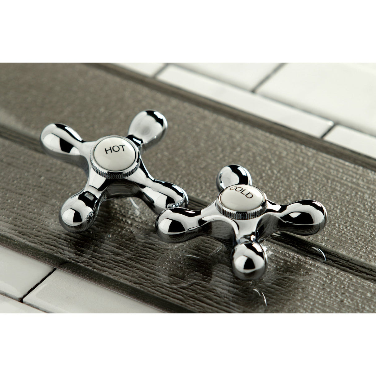 KBH1791AXC Cold Metal Cross Handle, Polished Chrome