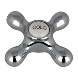 KBH1791AXC Cold Metal Cross Handle, Polished Chrome