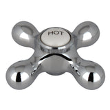 KBH1791AXH Hot Metal Cross Handle, Polished Chrome