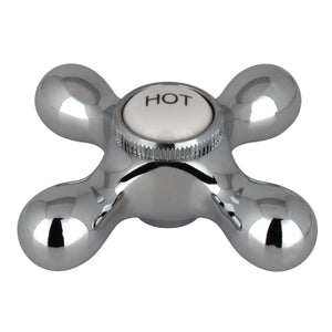 KBH1791AXH Hot Metal Cross Handle, Polished Chrome
