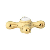 KBH1792AXH Hot Metal Cross Handle, Polished Brass