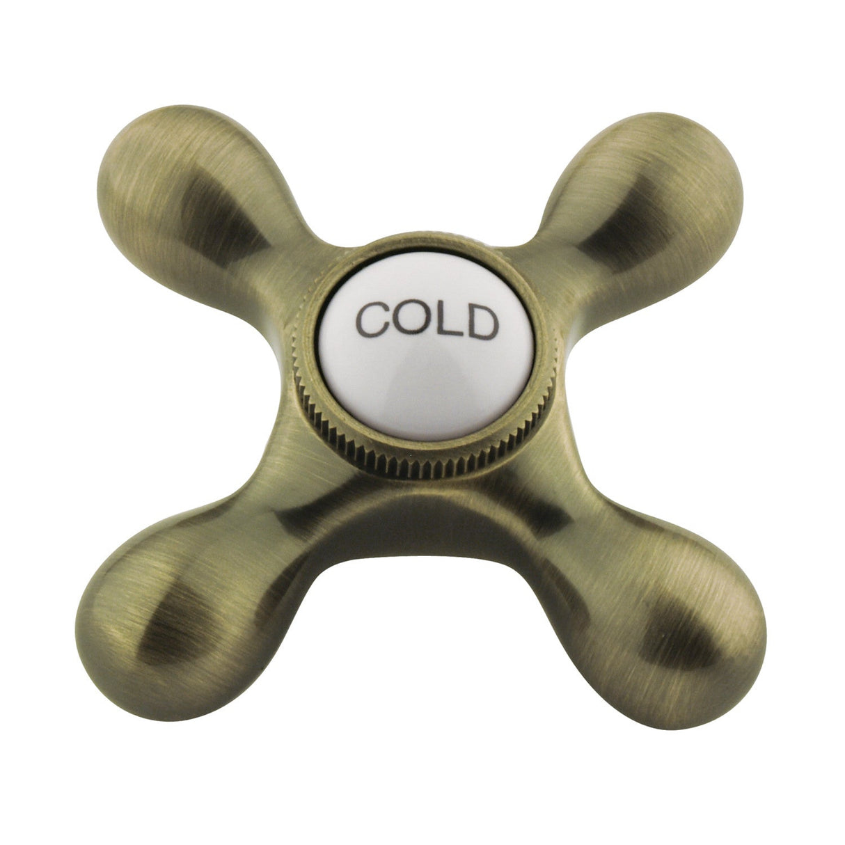 KBH1793AXC Cold Metal Cross Handle, Antique Brass