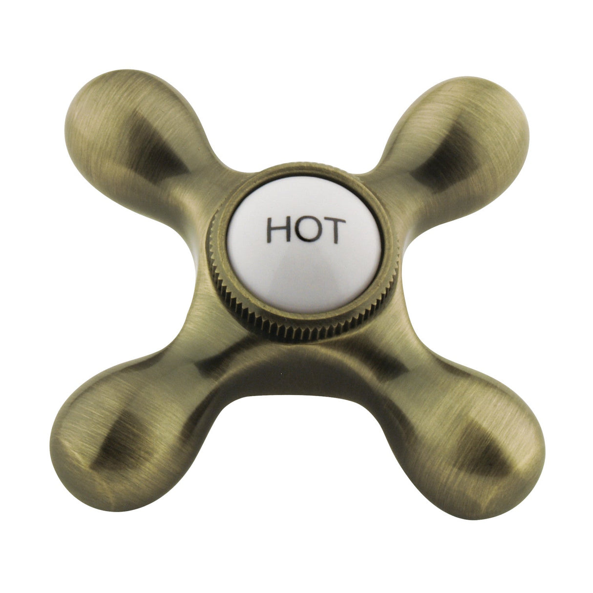 KBH1793AXH Hot Metal Cross Handle, Antique Brass