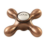 KBH179AXACC Cold Metal Cross Handle, Antique Copper