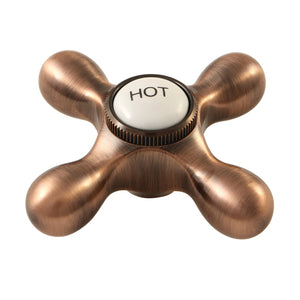 KBH179AXACH Hot Metal Cross Handle, Antique Copper