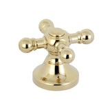 KBH2632BX Metal Cross Handle, Polished Brass