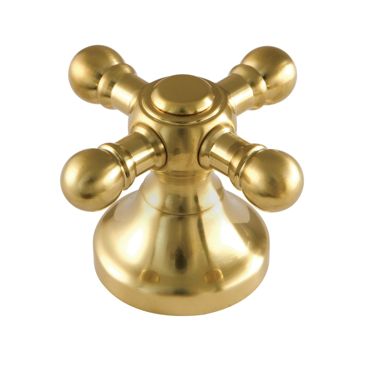 Buckingham KBH2637BX Metal Cross Handle, Brushed Brass