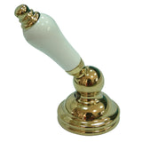 KBH3402PL Porcelain Lever Handle, Polished Brass
