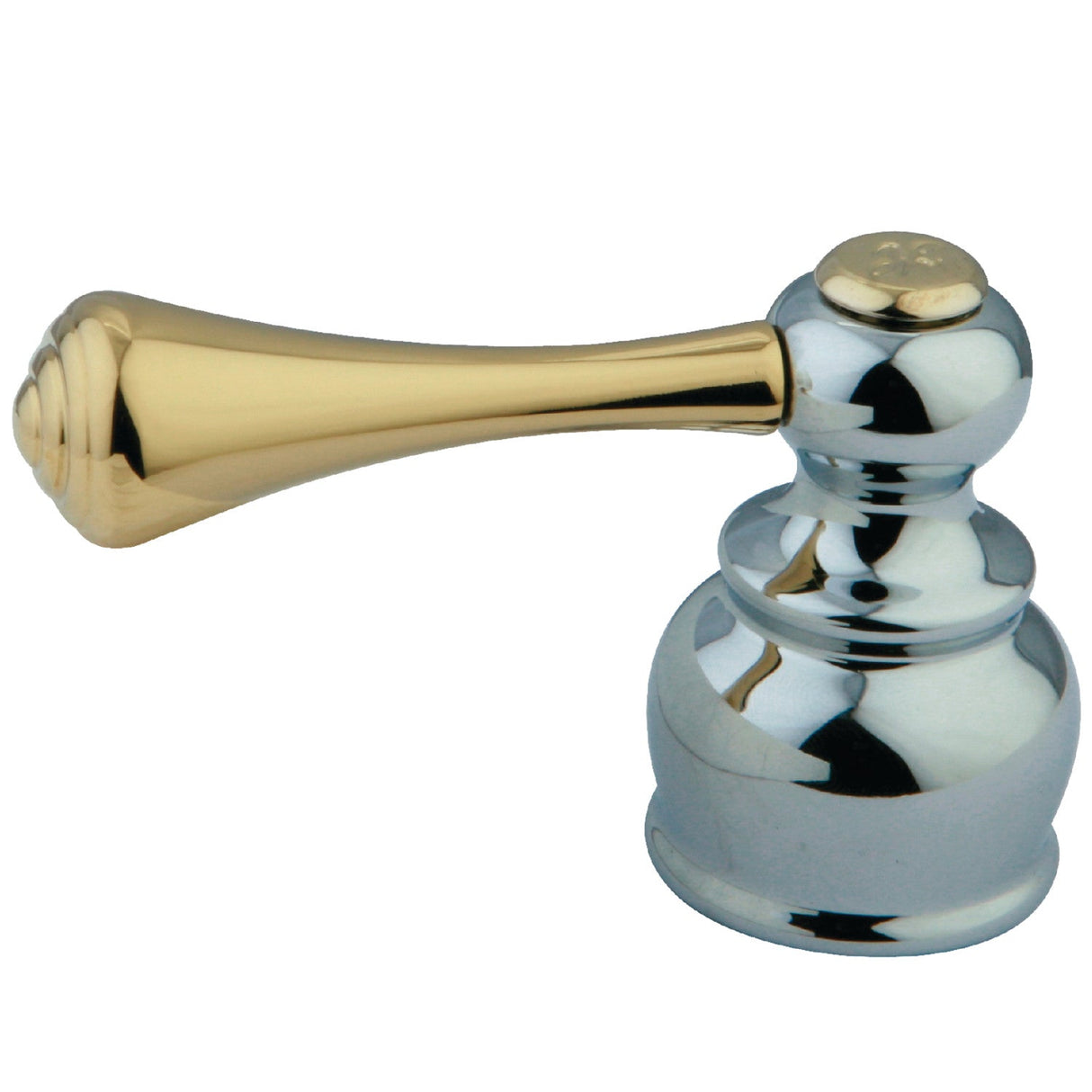 KBH3604BLH Hot Metal Lever Handle, Polished Chrome/Polished Brass