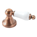 KBH363PLAC Porcelain Lever Handle, Antique Copper