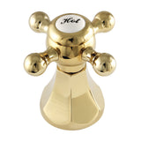 KBH4462BXH Hot Metal Cross Handle, Polished Brass