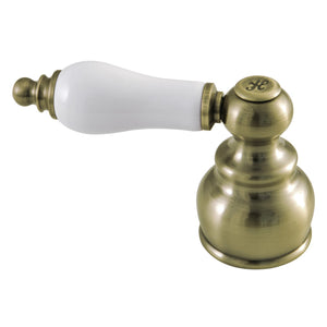 KBH603PLABH Hot Porcelain Lever Handle, Antique Brass