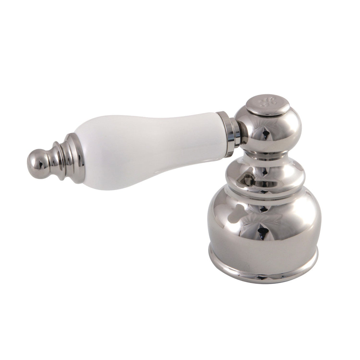 KBH606PLPNH Hot Porcelain Lever Handle, Polished Nickel